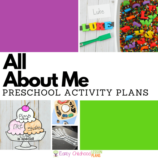 All About Me Preschool Activity Plans