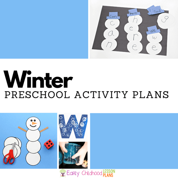 Winter Preschool Activity Plans